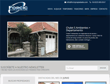 Tablet Screenshot of forcicpropiedades.com